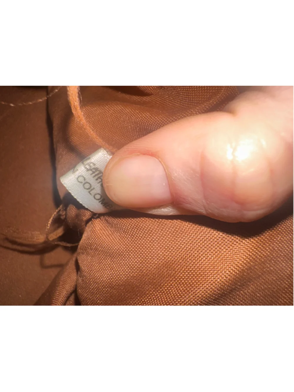 Leather Duffel Bag One Size Brown